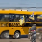 Ônibus com campanha de Celina Leão
