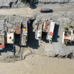 Vista Aérea Mostra a Extensão dos Danos do Desastre no Nepal